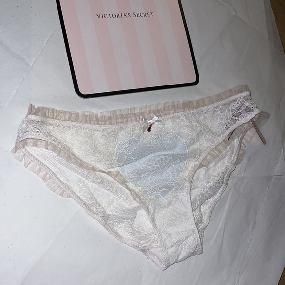 (M) BRIDE HEART Victoria’s Secret Ruffle Cheekini Panty Dream Angels - Picture 7 of 12